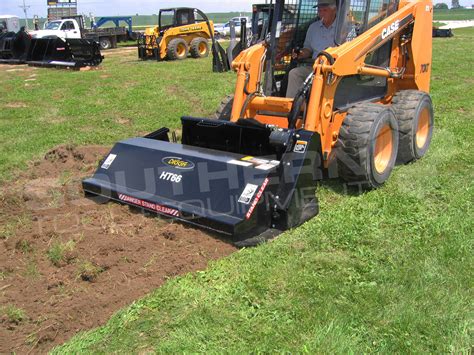 tilling with a skid steer|skid steer rotary tiller attachment.